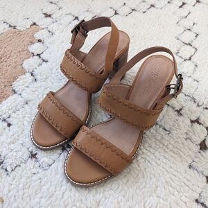 Madewell Zigzag Stitch Heeled Sandals